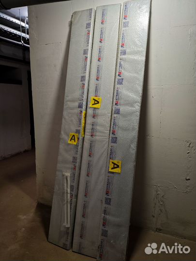 Подоконник пвх 2340 x 250 vitrage + белый матовый