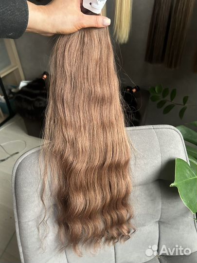 Натуральные волосы волны 60 - 65 см
