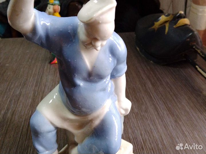 Статуэтка повар и кот