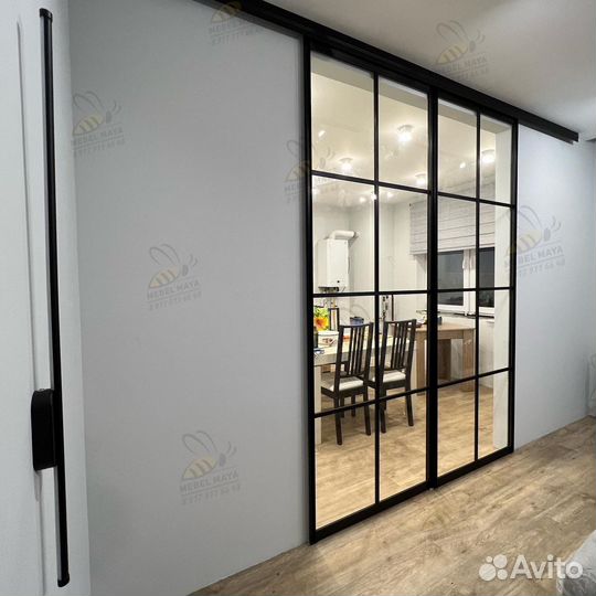 Межкомнатные перегородки лофт раздвижные