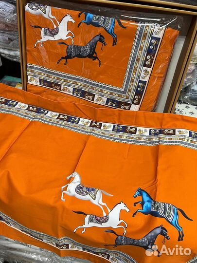 Постельное белье hermes макосатин премиум