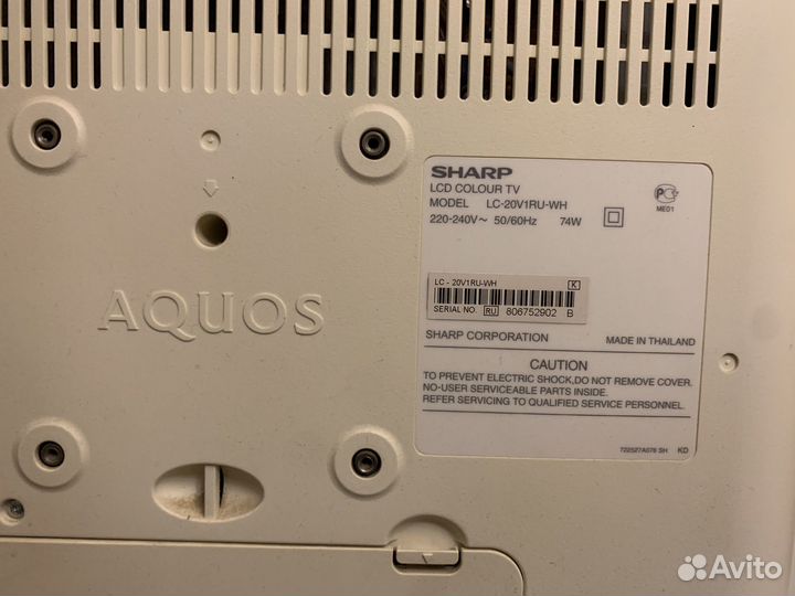 Телевизор sharp aquos на запчасти