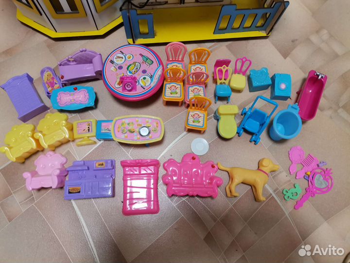 Домик кукольный с мебелью и аксессуарами