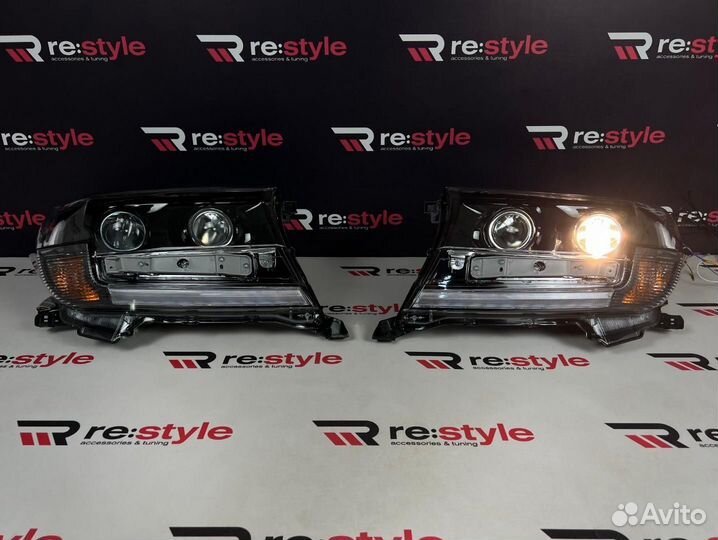 Фары + Решетка Toyota Land Cruiser 200 15г