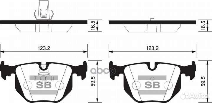 Колодки задние SP2168 Sangsin brake