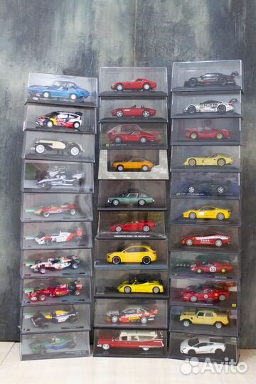 Модели спорткаров и F1 в 1/43