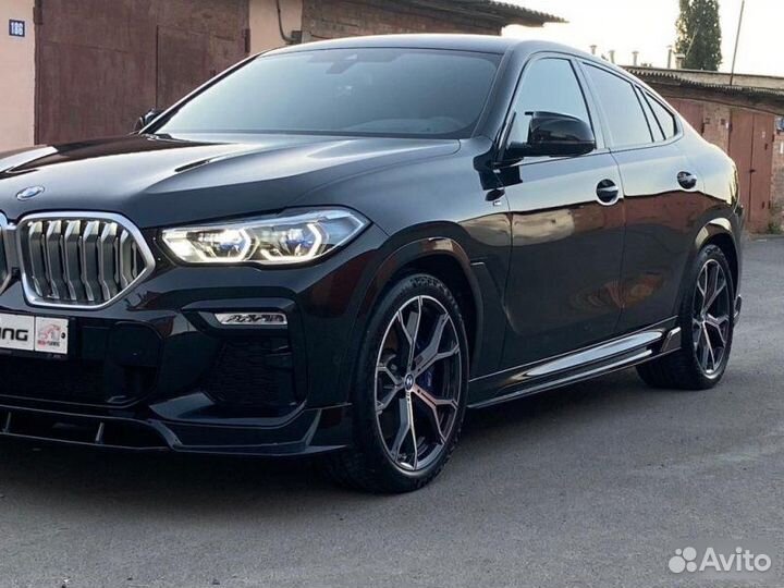 Обвес Black Knight черный + M зеркала BMW X6 G06