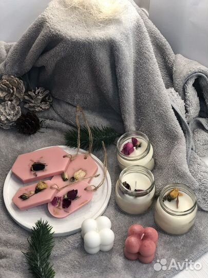 Саше, свечи. Ручная работа