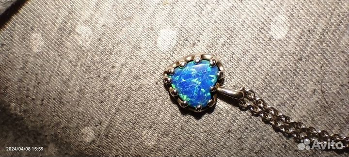 Серебряная цепочка с кулоном