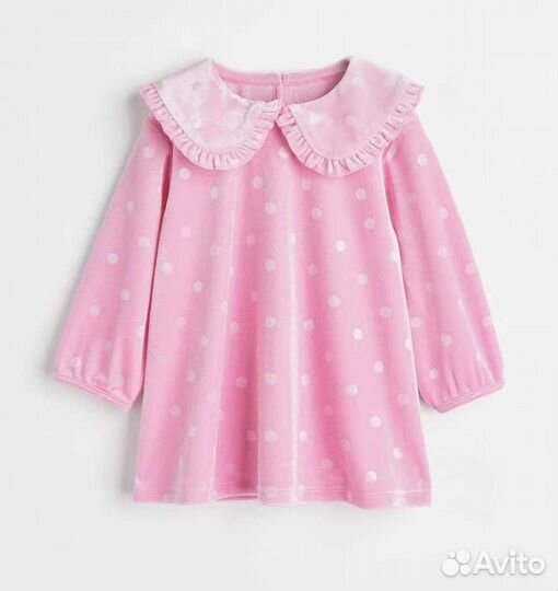 Платье бархатное H&M для девочки