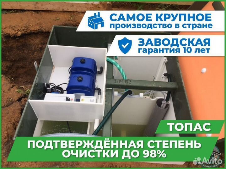 Септик Топас для дома и дачи под ключ