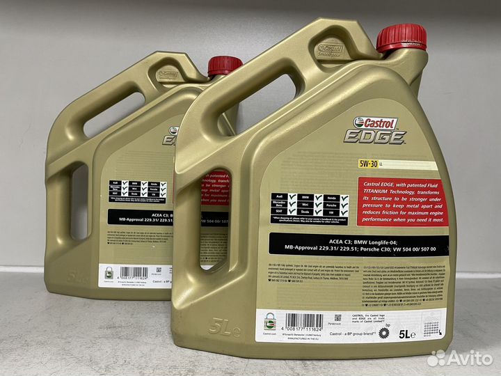 Castrol 5W30 edge 5л LL