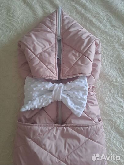 Конверт одеяло на выписку зимний