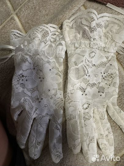 Перчатки женские кружевные