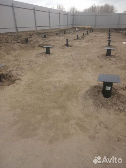 Свайно винтовой фундамент под ключ