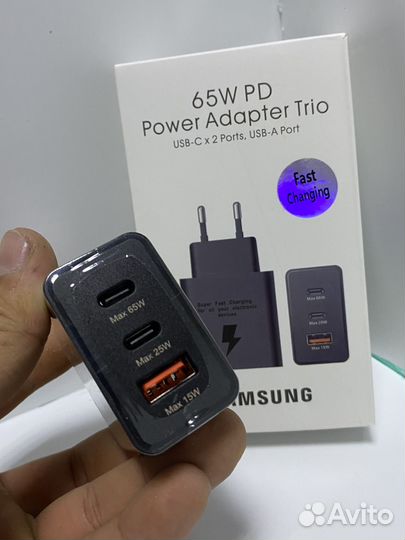 Samsung 65W PD с выходом Туре-C/USB Black