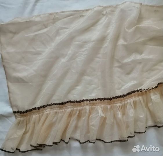 Тюль для кухни с ламбрекеном, б/у