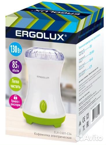 Кофемолка Ergolux ELX-CG01-C34