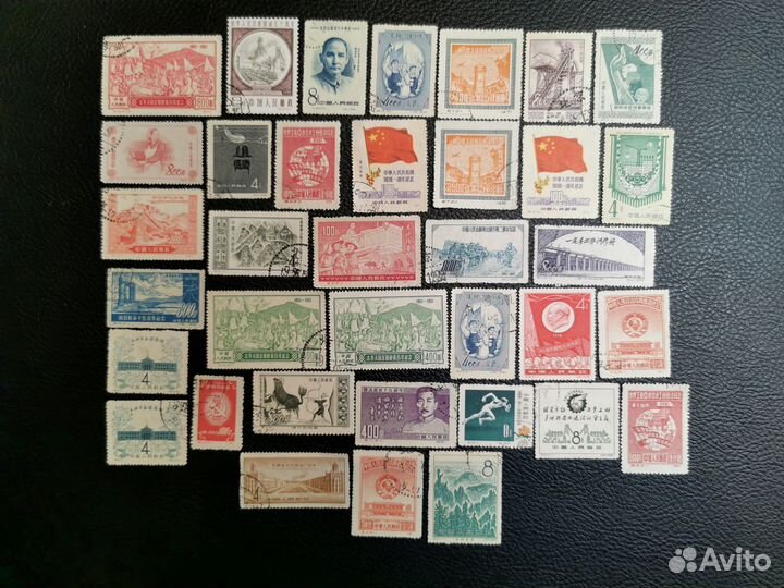 Марки кнр 1949-1959 36 шт