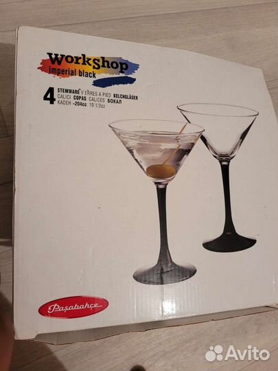 Фужеры для мартини и коктейлей