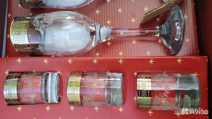 Новые комплекты бокалов и стопок