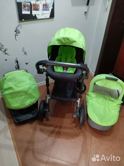 Детские коляски 3в1 solaris bebetto