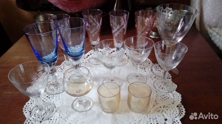 Фужеры рюмки стекло СССР