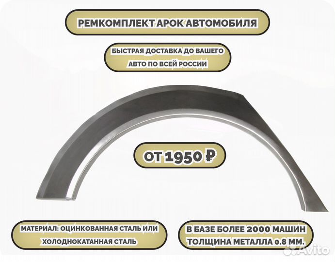 Ремкомплект арок на машину