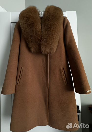 Пальто зимнее кашемировое 44
