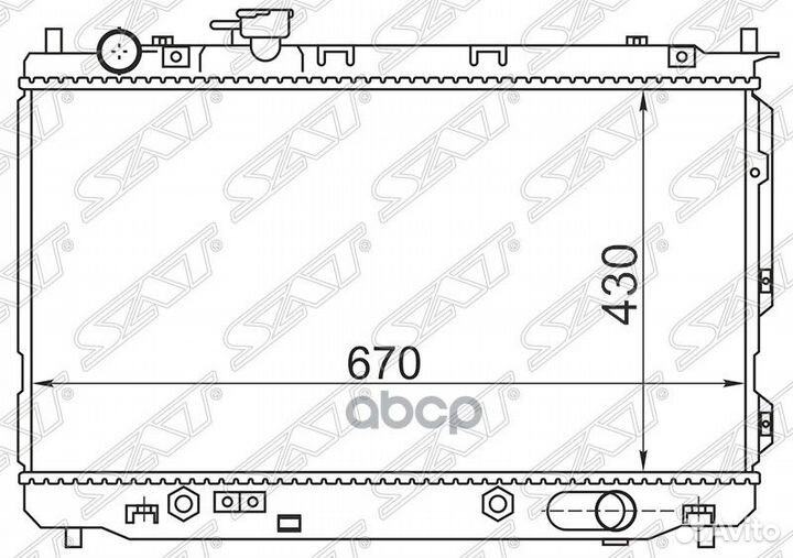 Радиатор Kia Carens 02-06 KI0009-02 Sat