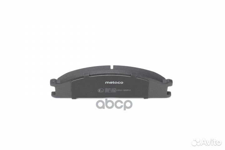 Колодки тормозные передние к-кт 3000476 metaco