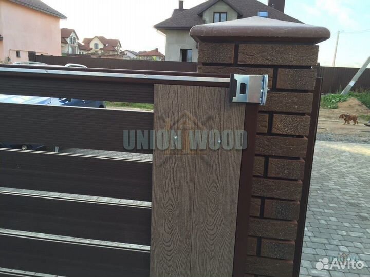 Забор из дпк доски