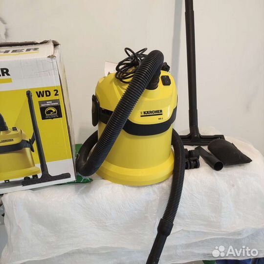 Пылесос Karcher wd 2 вместе с циклонным фильтром