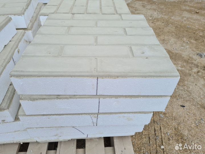 Фасадные панели под гладкий кирпич, 50x50см