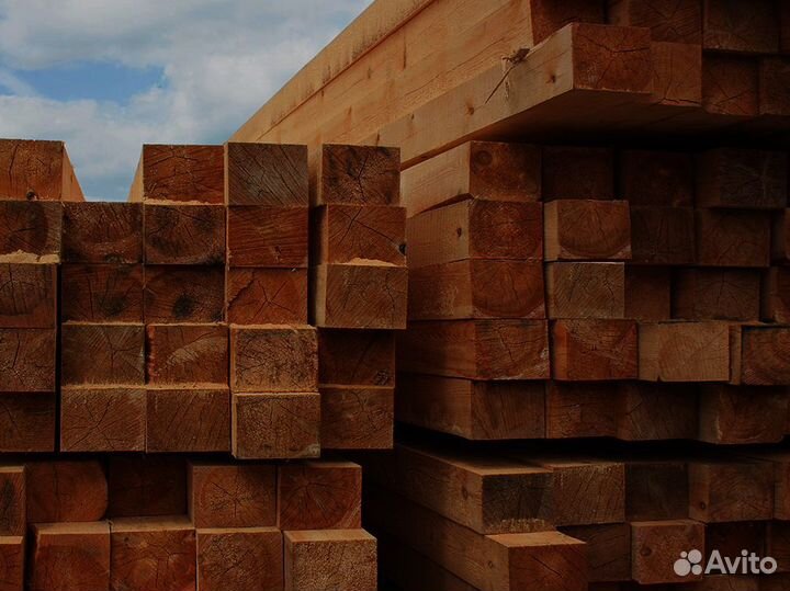 Оптовые и розничные поставки бруса лиственницы