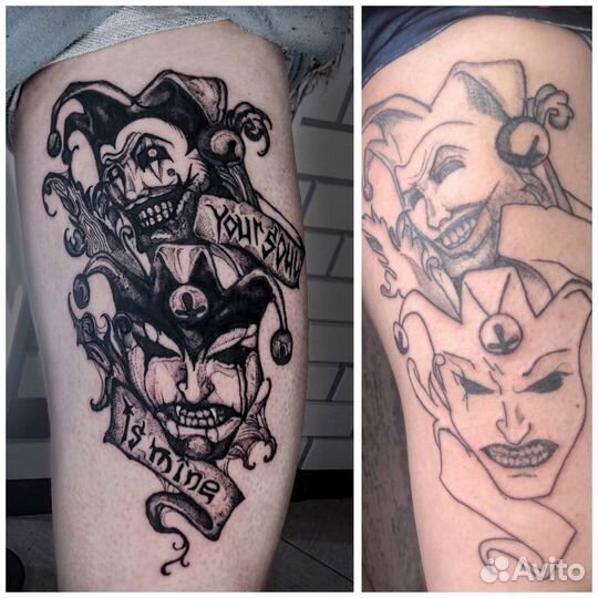 Коррекция тату