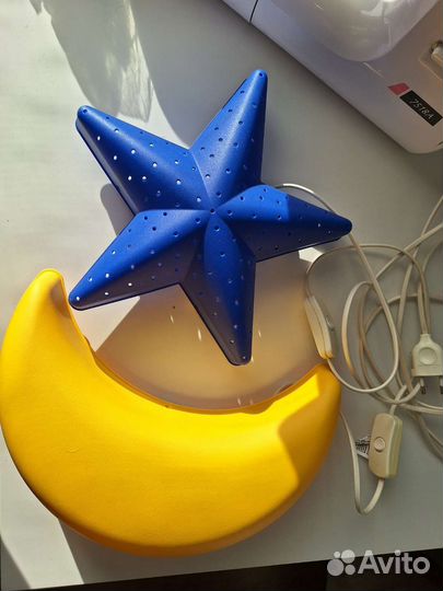 Светильник настенный IKEA звезда, луна