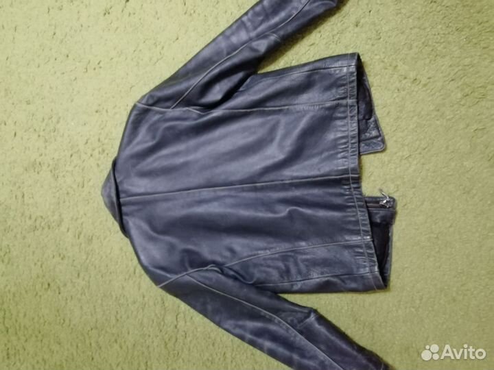 Кожаная куртка мужская 48р