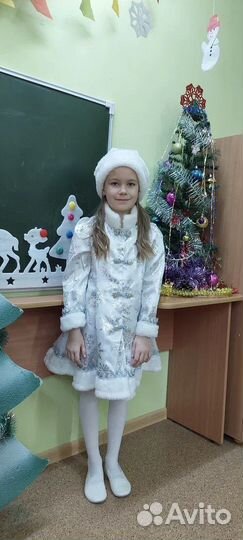 Костюм снегурочки детский 116