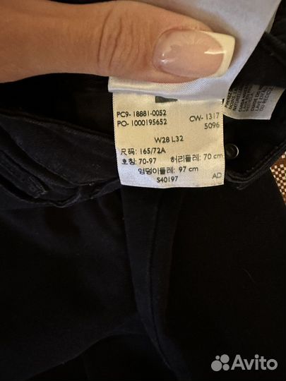 Черные джинсы Levis 711 skinny