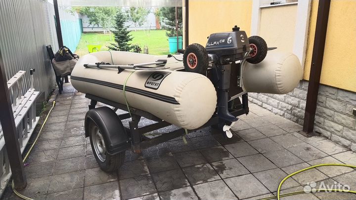 Лодка пвх с мотором с прицепом
