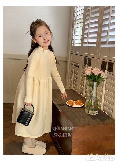 Вязаное платье для девочки