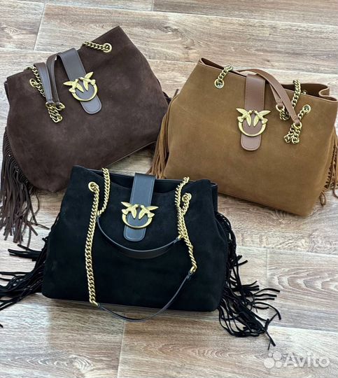 Сумка pinko замша 3 цвета