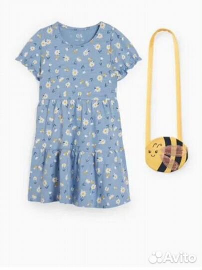Платье c&a для девочки летнее 122 р