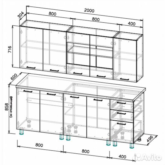 Кухонный гарнитур 