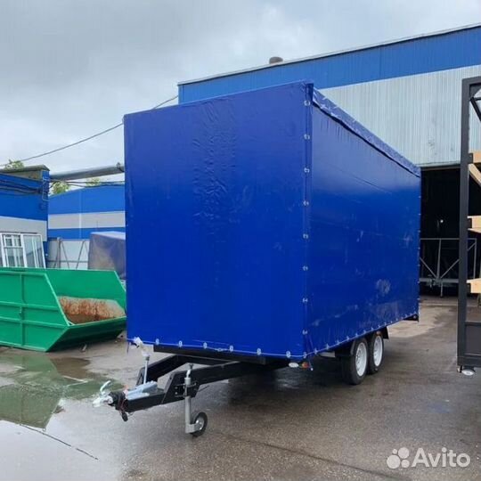 Прицеп 2 оси с тентом 5,2 х 2,1 х 2 коммерч