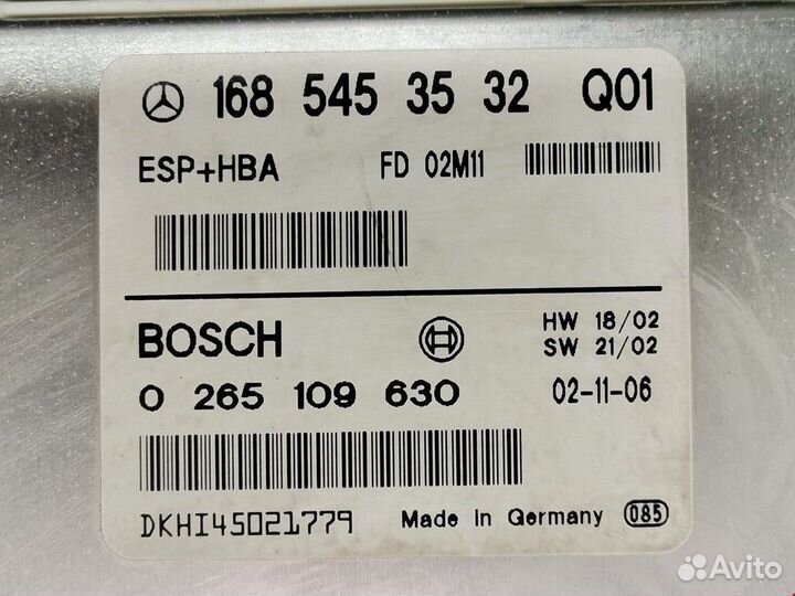 Блок управления EBS Mercedes-Benz A-Класс