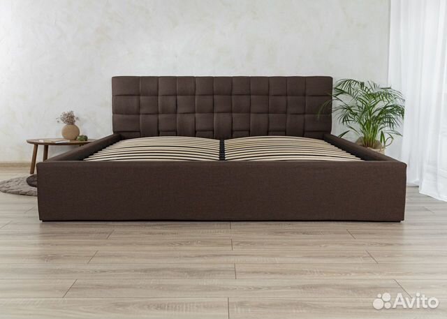 Кровать двухспальная 180х200 цвет шоколад