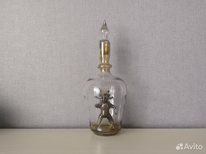 Штофы и графины СССР чертенок гутная техника