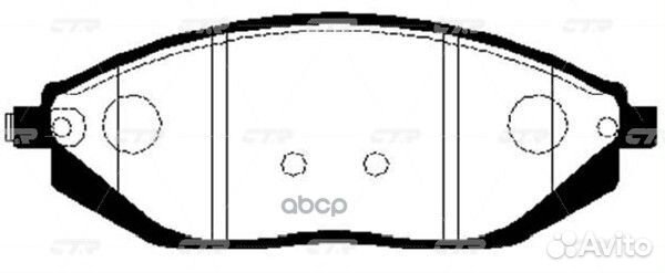 Ckkd-23 Колодки тормозные дисковые перед